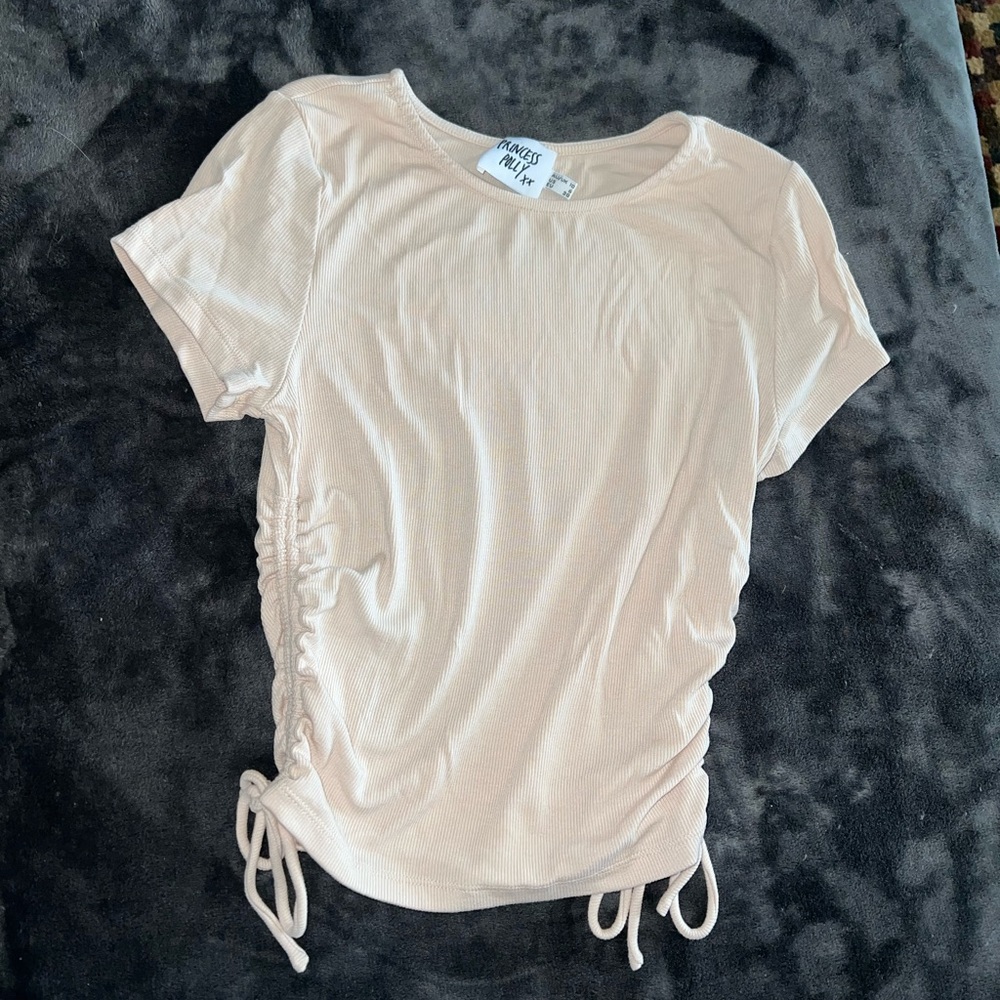 Princess Polly Evant Tee in Cream Size 6 - Picture 8 of 12